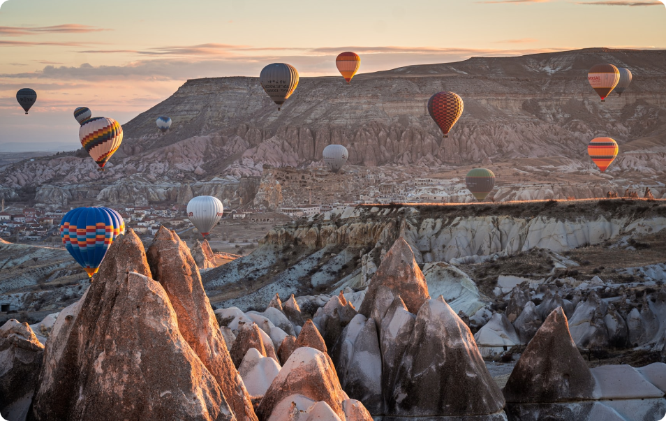 Hot air balloons